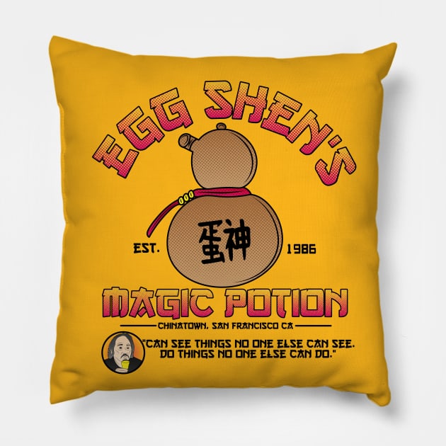 Egg Shen's Magic Potion Pillow by carloj1956