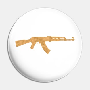 Gold AK47 Rifle Pin