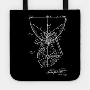 Kettle Drum Vintage Patent Hand Drawing Tote