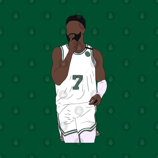 Jaylen Brown Says "Shhh" by rattraptees