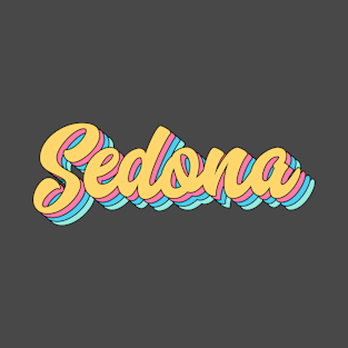 Sedona Retro Yellow Script T-Shirt