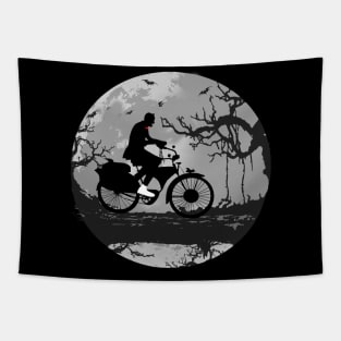 Pee wee herman Ride Bike In The Dark Night Tapestry