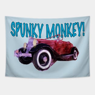 Spunky Monkey Roadster Tapestry