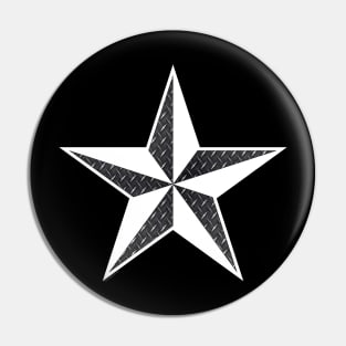 Nautical Star - Diamond Plate Pin