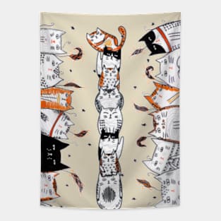 Funny Cats. Cute funny Domestic kitty poster. Tapestry