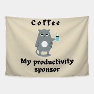 caffeine addict tshirt Tapestry