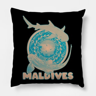 Maldives Leopard Shark Whitetip Reef Shark Pillow