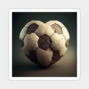 Soccer heart ball Magnet