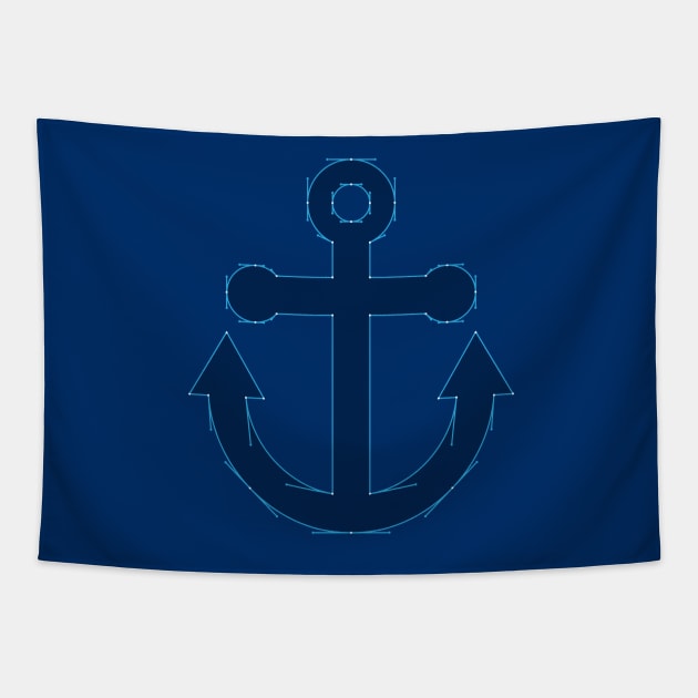 Anchor Points Tapestry by Aguvagu