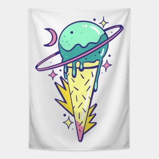 Saturn icecream cone Tapestry