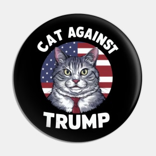 Cats Against Trump Pin