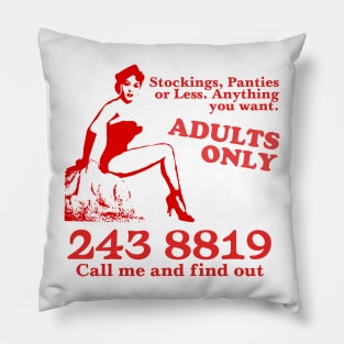 Adults Only - Vintage Design Pillow