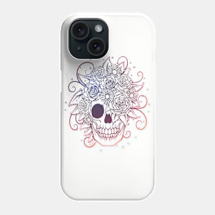 Colorful skull T-shirt Phone Case