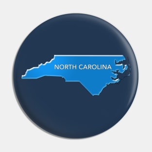 The State of NC Blue Pin