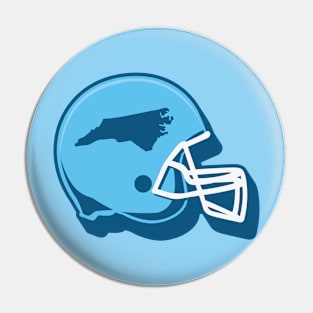 North Carolina Outline Football Helmet Pin