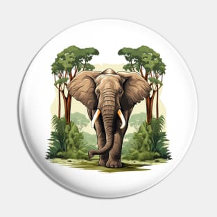 I Love Elephants Pin