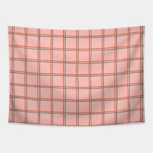 Pink Tartan Tapestry