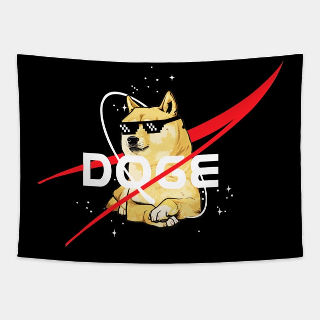 Space Doge #2 Tapestry by TEEVEETEES