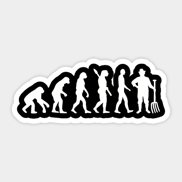 Evolution farmer - Farmer - Sticker