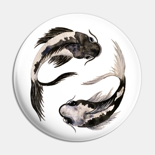 Yin yang koi Pin by laurakfinnegan