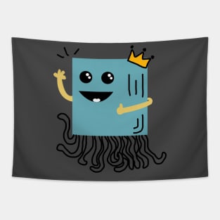 Happy King Box Squids Tapestry