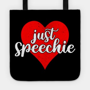 Im Just Speechie - Vintage Retro SLP Shirt for Speech Therapist  2 Tote