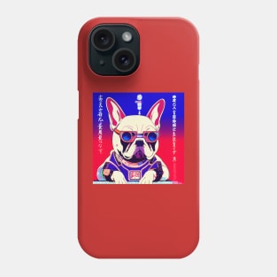 Dog Frenchie as a 80's anime Phone Case