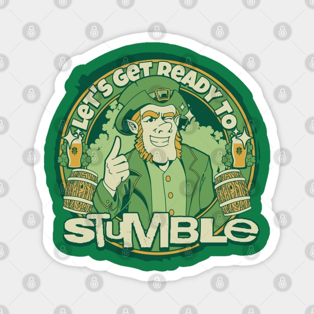 St Patrick’s let’s get ready to stumble leprechaun Magnet by Polynesian Vibes