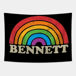 Bennett - Retro Rainbow Flag Vintage-Style Tapestry