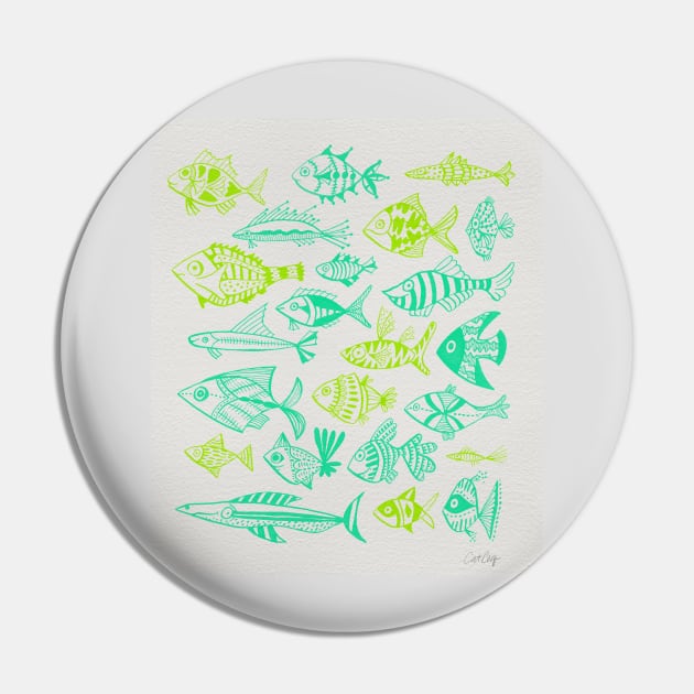 fish inkings lime turquoise Pin by CatCoq