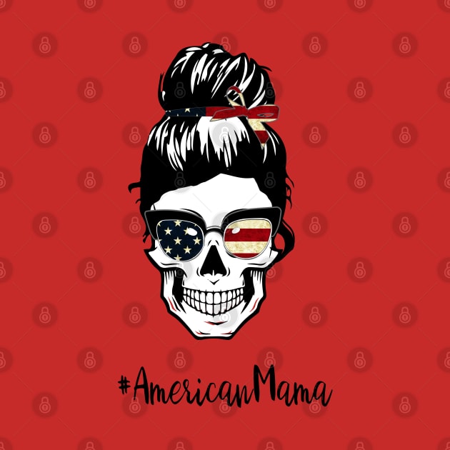 Mom Life skull - american mama skull by VikiShop