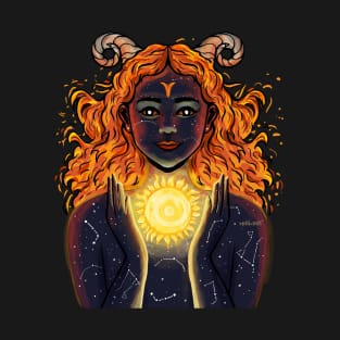 Sun in Aries - Zodiac Woman T-Shirt