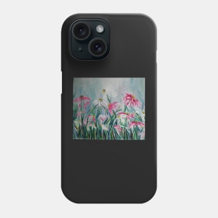 Pink and white daisies Phone Case