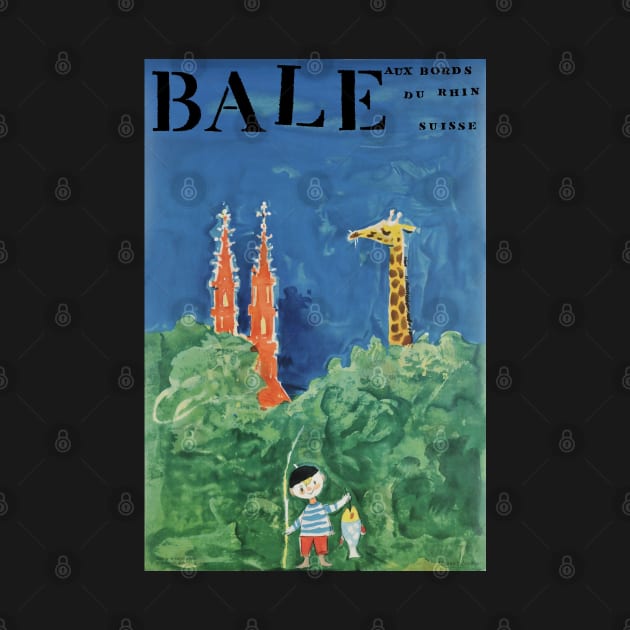 Bale,Basel,Switzerland,Travel Poster by BokeeLee