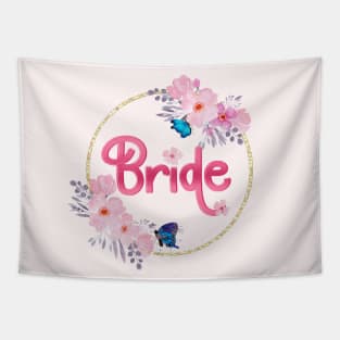 Bride floral wedding design Tapestry