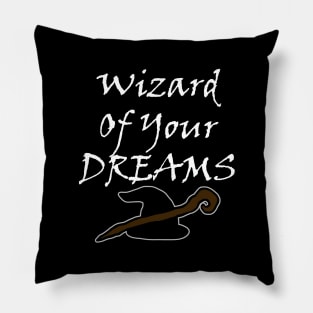 Wizard Of Your Dreams (White) Pillow