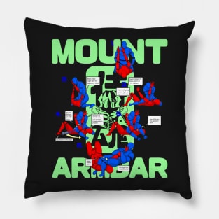 BJJ T-Shirt.  Jiu Jitsu Mount Armbar Pillow