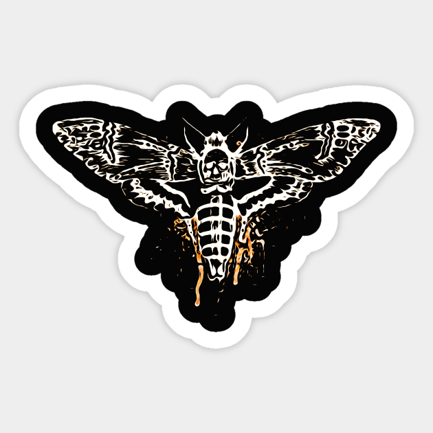 Death Head Moth Silence Of The Lambs Sticker Teepublic