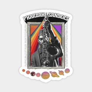 -- PHAROAH SANDERS --- Original Psychedelic Design Magnet