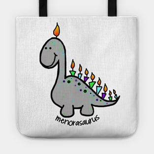 Hanukkah Dino Menorasaurus Tote