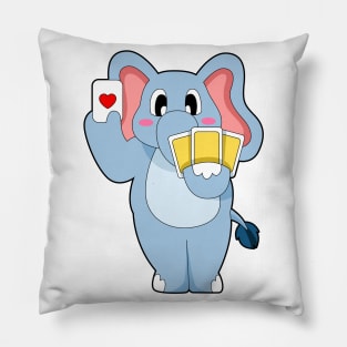 Elephant Poker Poker cards Pillow