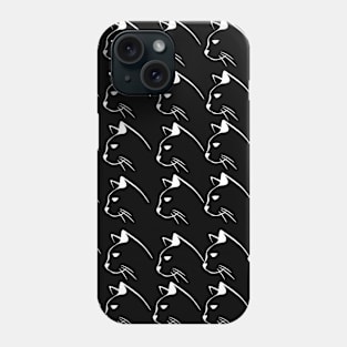 White and Black Cat Phone Case