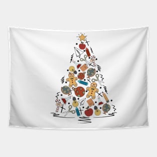 christmas tree decor Tapestry