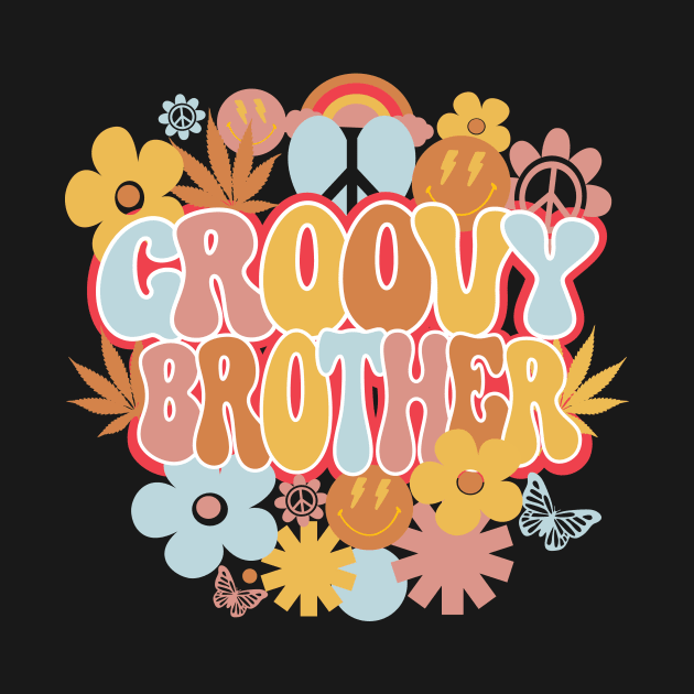 Groovy Brother Shirt, Hippie Brother by mcoshop