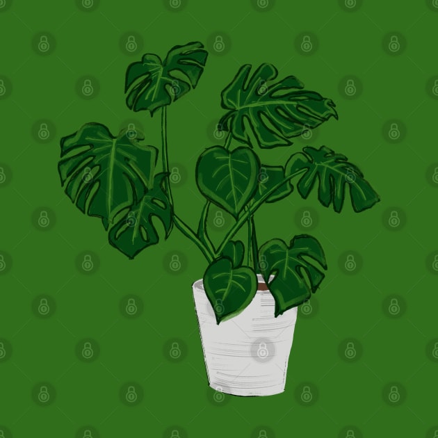 Monstera Plant by bruxamagica