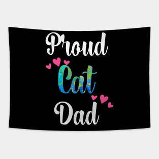 Proud Cat Dad Tapestry