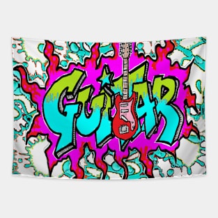 guitar colour cool trendy Tapestry