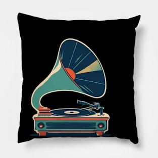 Music vintage rétro style Pillow