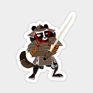 Tanuki Samurai Magnet