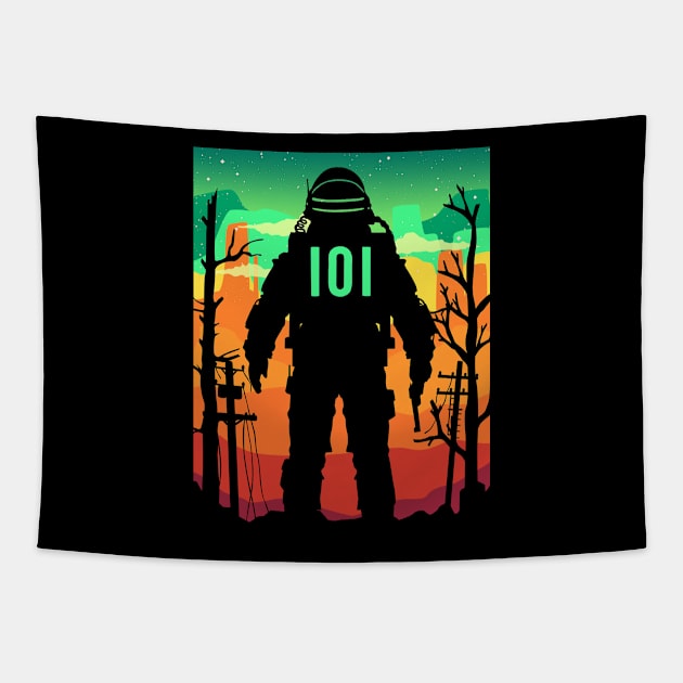 Space Wanderer Tapestry by RCM Graphix